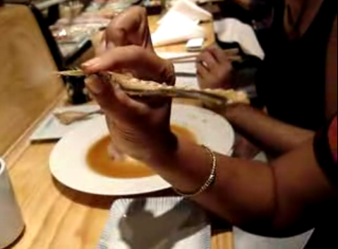 Fried Mackerel Bones At Asanebo In Studio City Video